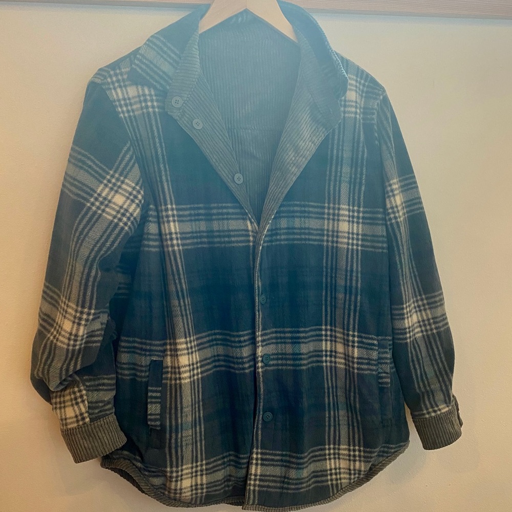 LoveTree Slate Blue Reversable Jacket, Women’s Medium